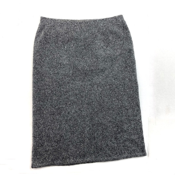 Vintage Silk Angora Wispy Mohair Pencil Skirt - Picture 2 of 4